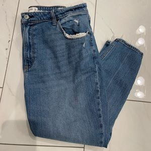 A&F High Rise Curve Love Skinny Jeans